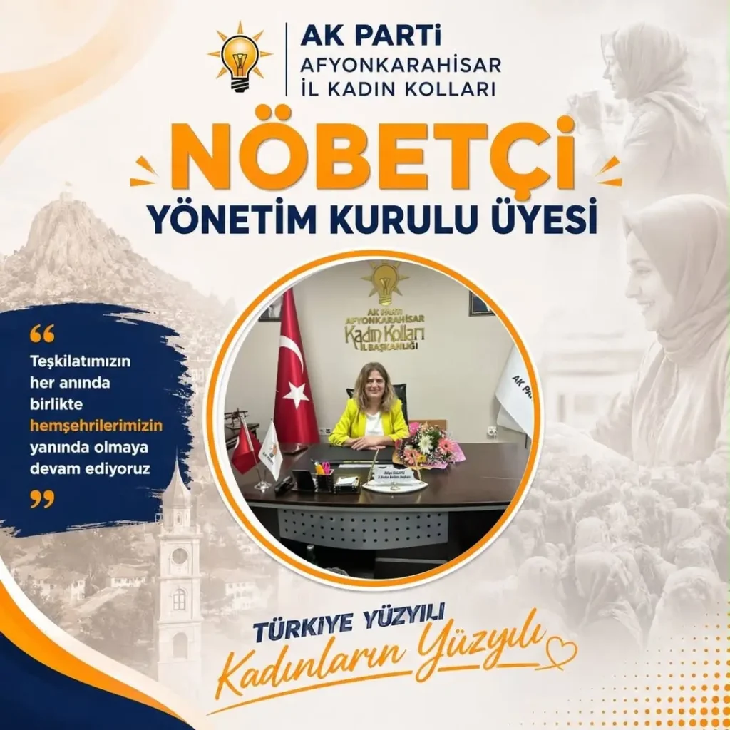 AK Parti Afyonkarahisar İl Kadın Kolları’nda Zakire Madenci Görevde
