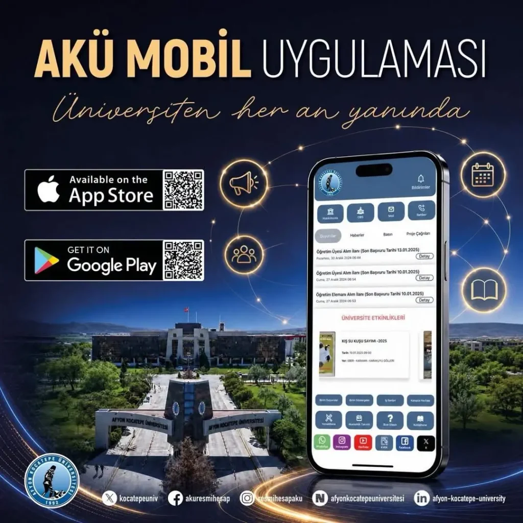AKÜ Mobil Uygulaması ile Kampüs Hayatınızı Kolaylaştırın