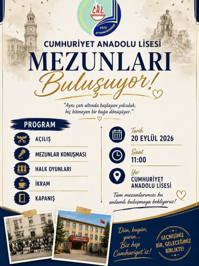 Cumhuriyet Anadolu Lisesi’nde 40 Yıl Sonra Mezunlar Buluşması Heyecanı