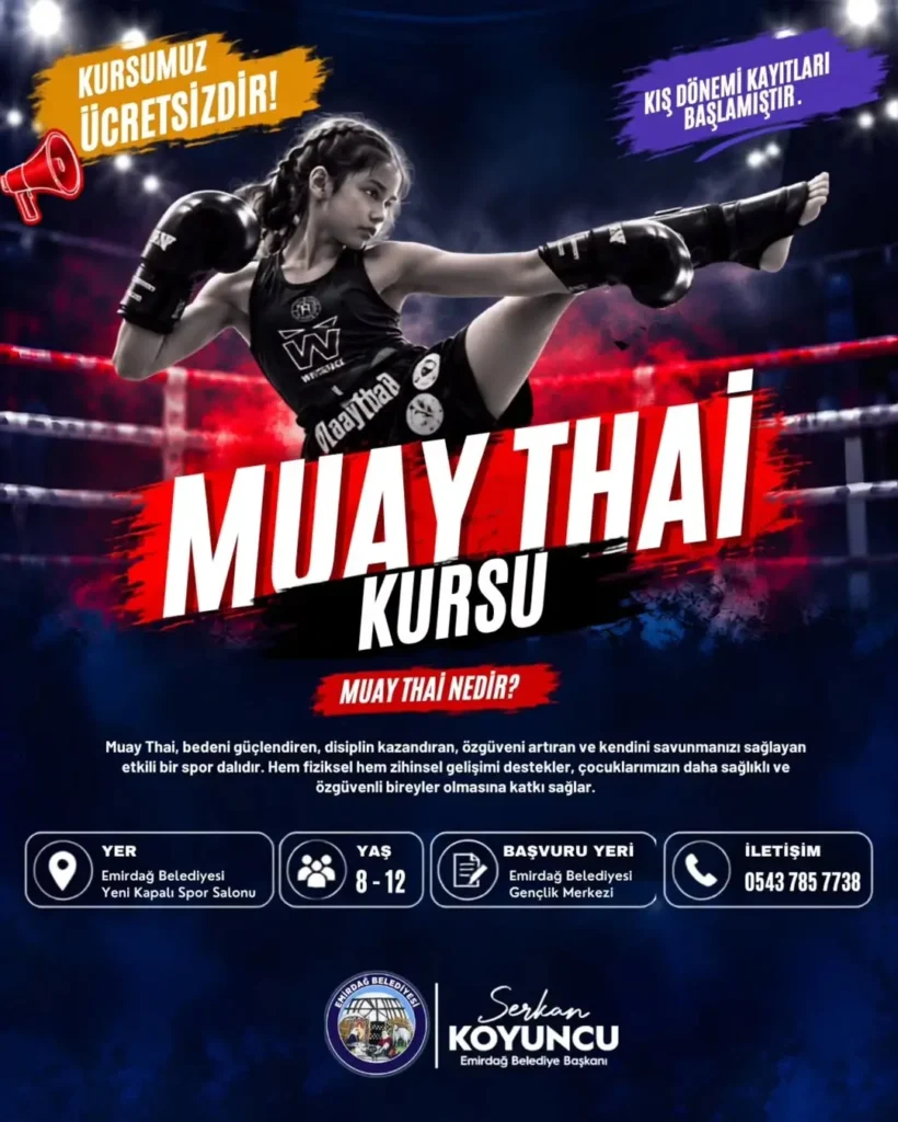 Emirdağ Belediyesi’nden Ücretsiz Muay Thai Kursu Kayıtları Başladı!