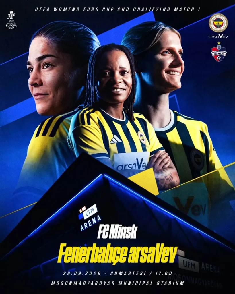 Fenerbahçe Kadın Futbol Takımı UEFA Kadınlar Avrupa Kupası’nda FC Minsk ile Karşılaşacak