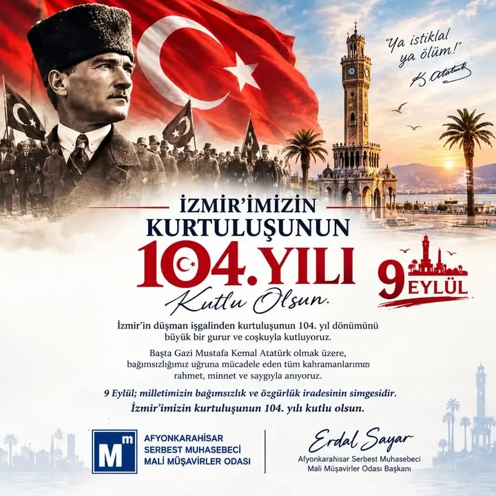 İzmir’in Kurtuluşunun 104. Yılı Kutlamaları