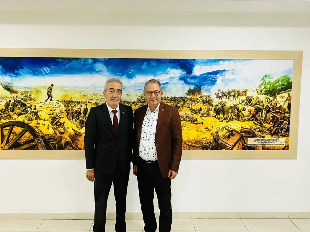 Manisa Esnaf ve Sanatkarlar Odaları Birliği Başkanı Afyonkarahisar Esnaf ve Sanatkarlar Odaları Birliği Başkanı Cengiz ÜSTÜN’e Ziyarette Bulundu
