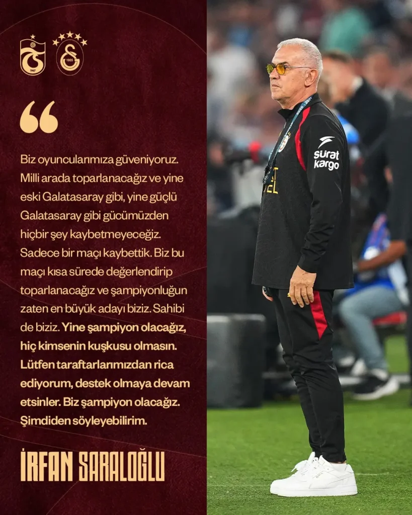 ????️ Yardımcı antrenörümüz İrfan Saraloğlu’nun karşılaşma sonrasında yaptığı açıklamaların tamamı…