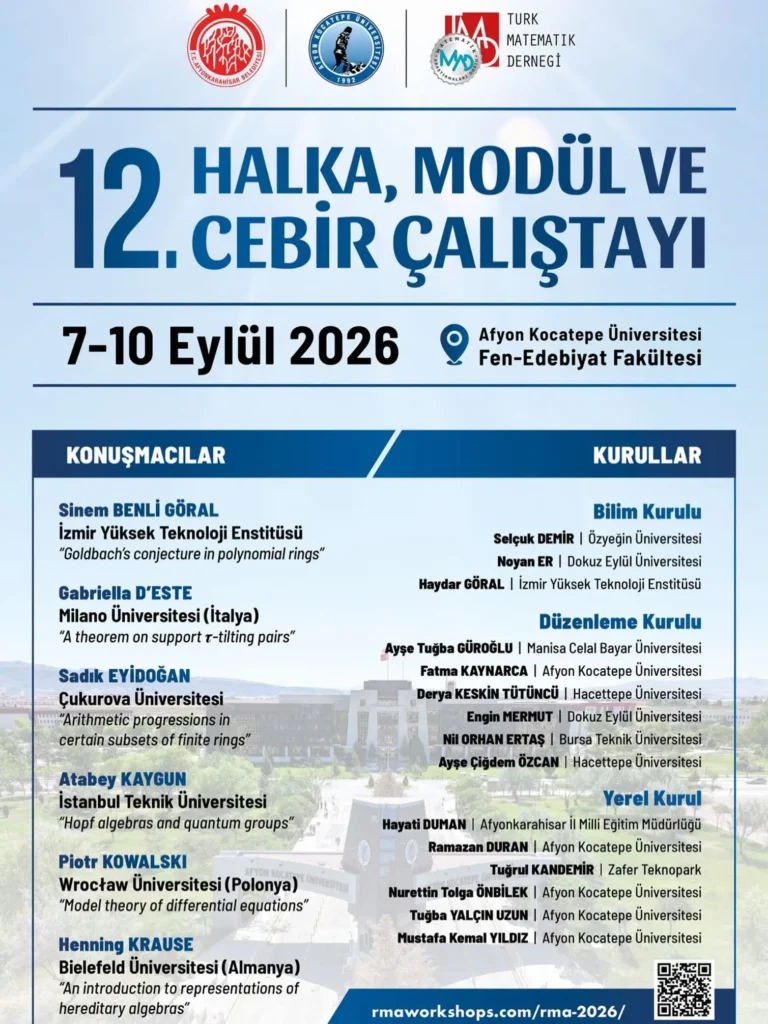 12. Halka, Modül ve Cebir Çalıştayı Düzenleniyor