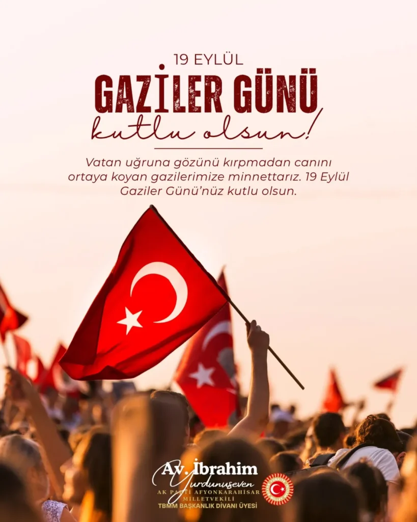 19 Eylül Gaziler Günü’nde saygı duruşu