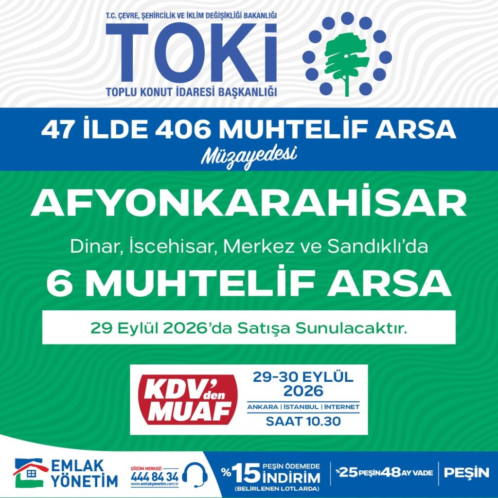 47 İlde 405 Arsa Satışa Çıkıyor