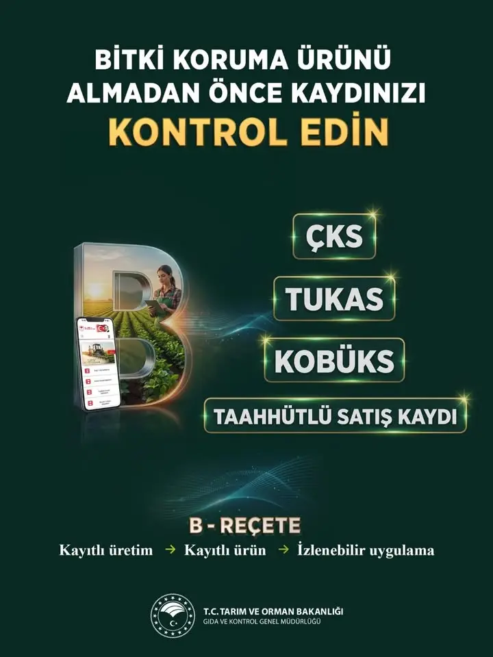 B-Reçete Sistemi ile Bitki Koruma Ürünleri Satışı Düzenleniyor