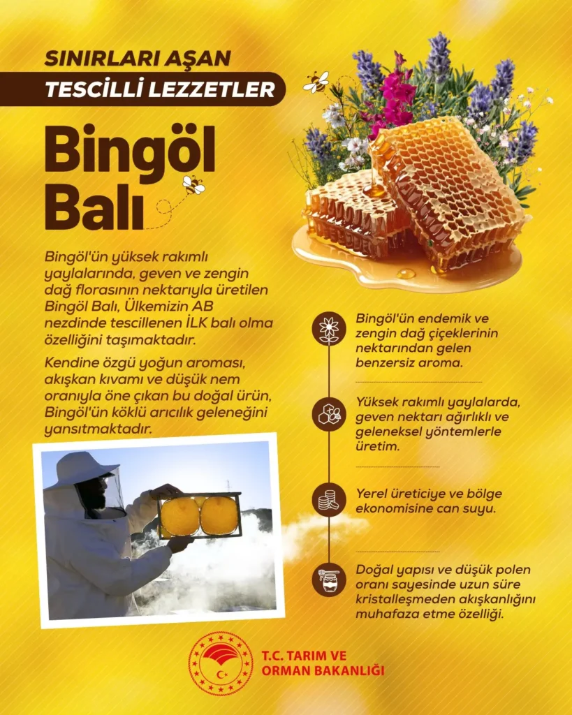 Bingöl Balı, AB’den tescil aldı