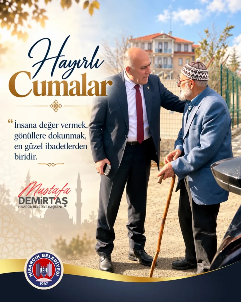 Cuma mesajı Hisarcık Belediyesi’nden geldi