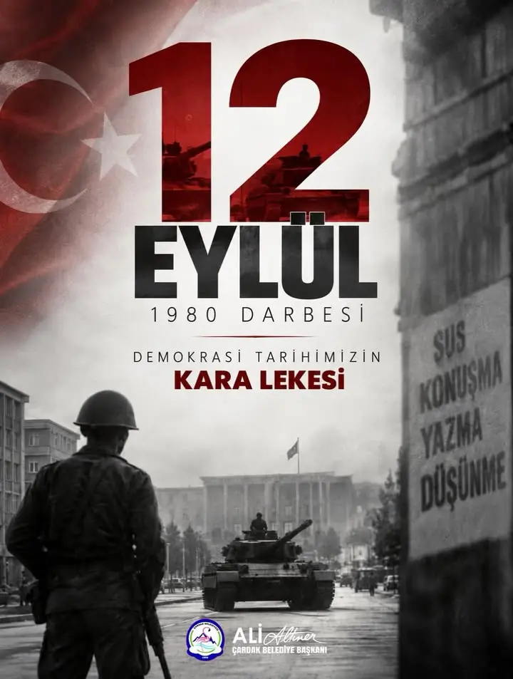 Denizli T.C. Çardak Belediyesi’nden 12 Eylül mesajı