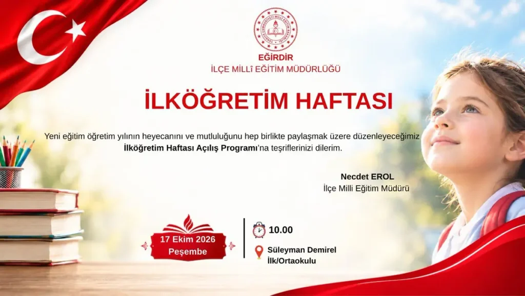 Eğirdir’de Yeni Eğitim Yılı Başladı