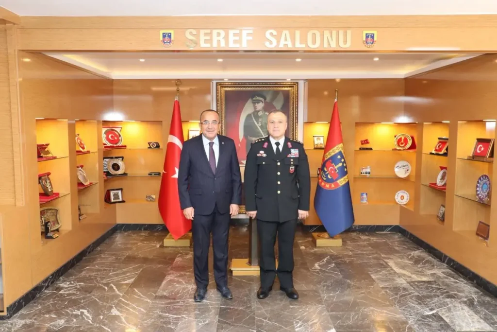 Esnaf Oda Başkanları Jandarma Komutanlığı’nı Ziyaret Etti