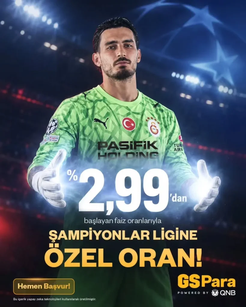 Galatasaray’dan Şampiyonlar Ligi’ne Özel Faiz Oranları!