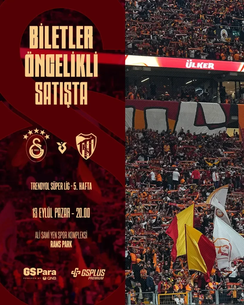 Galatasaray, Kocaelispor Maçı Biletleri Satışta!
