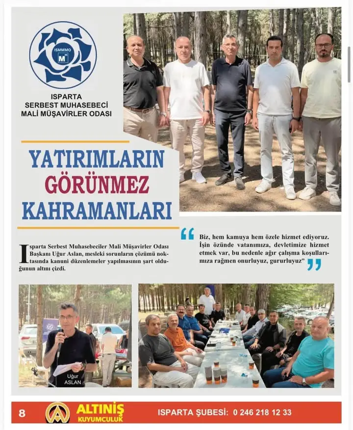 Isparta Serbest Muhasebeci Mali Müşavirler Odası’ndan yeni duyuru