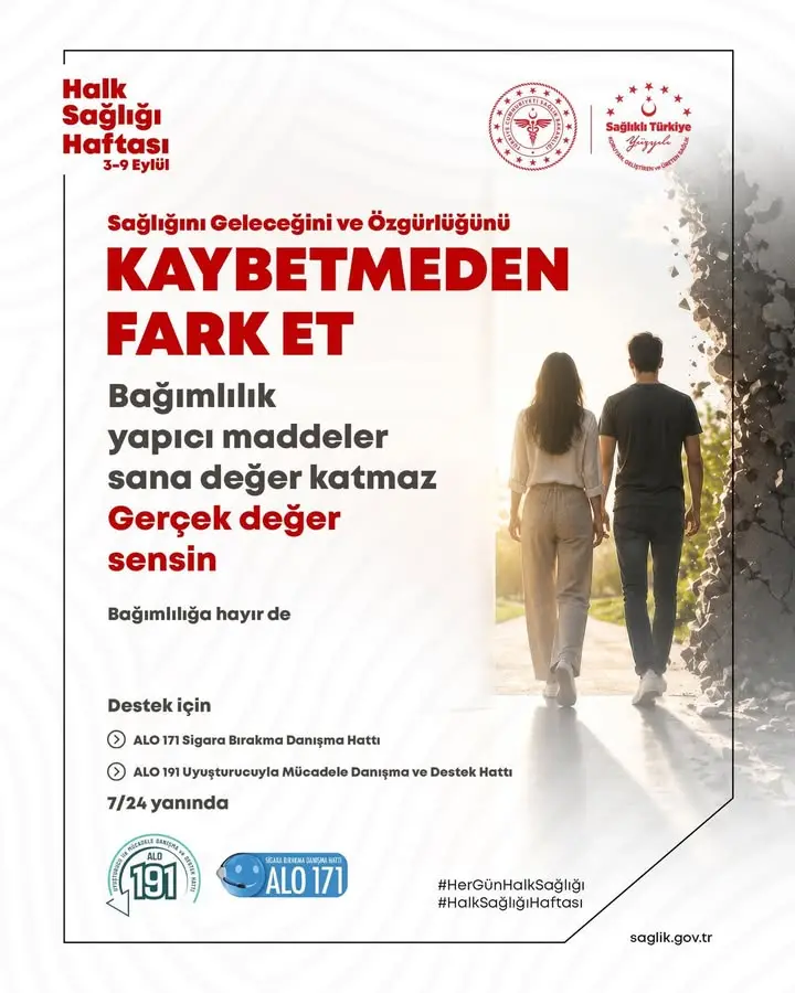 Kütahya İl Sağlık Müdürlüğü’nden bağımlılıkla mücadele çağrısı