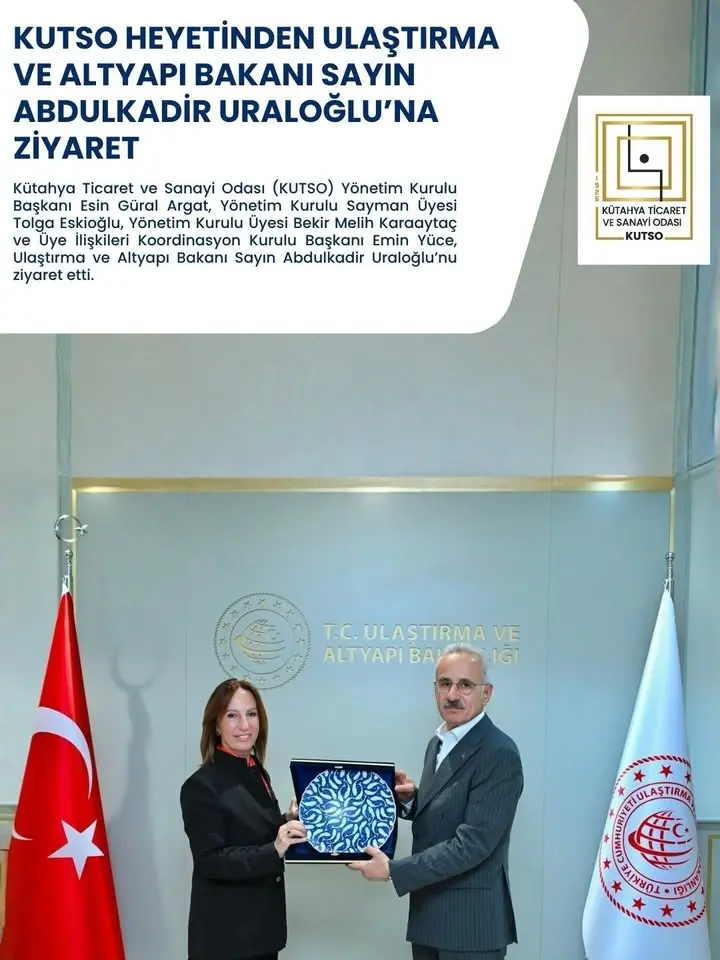 KUTSO Yönetimi Ulaştırma Bakanı’nı Ziyaret Etti