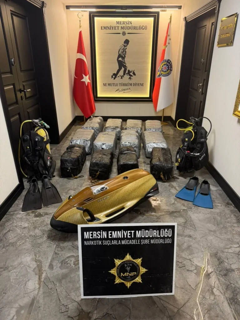 Mersin Limanı’nda 350 kg kokain ele geçirildi