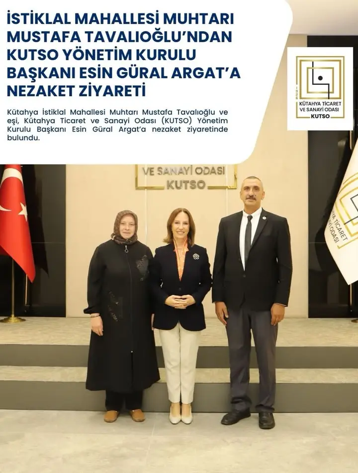 Muhtar Tavalıoğlu’ndan KUTSO Başkanı’na Ziyaret
