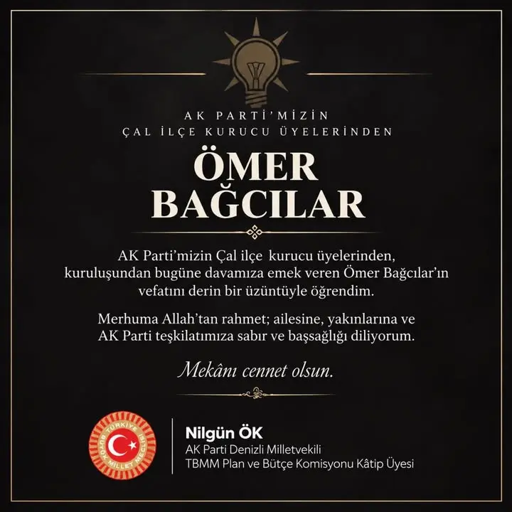 Ömer Bağcılar’ın vefatı AK Parti’yi üzdü