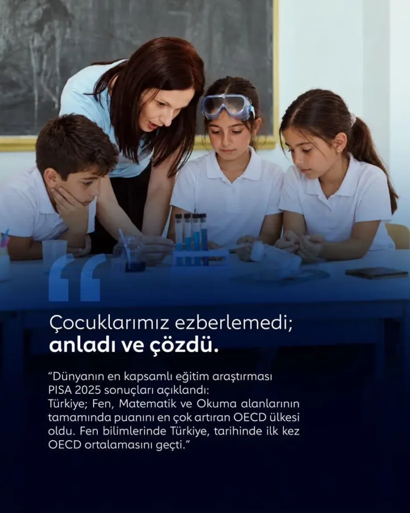 PISA 2025 Sonuçları: Türkiye Her Alanda En Fazla Yükselen Ülke Oldu