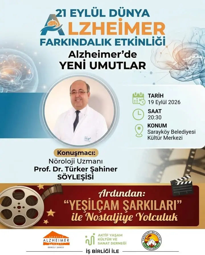 Sarayköy’de Dünya Alzheimer Günü Etkinlikleri Düzenlenecek