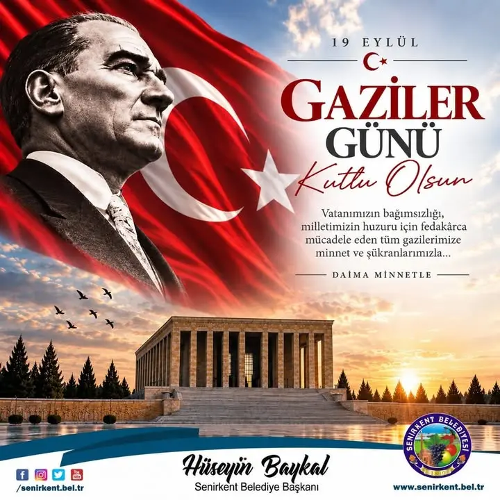 Senirkent Belediyesi’nden Gazilere Anma Mesajı