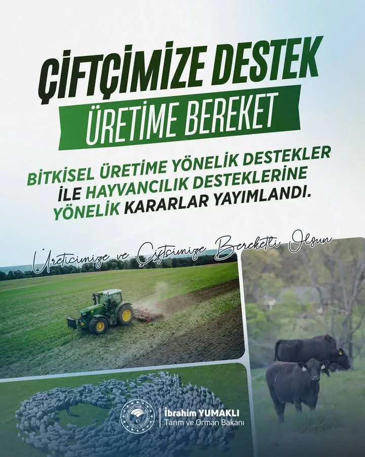 Tarımda Destekleme Tutarları Artırıldı