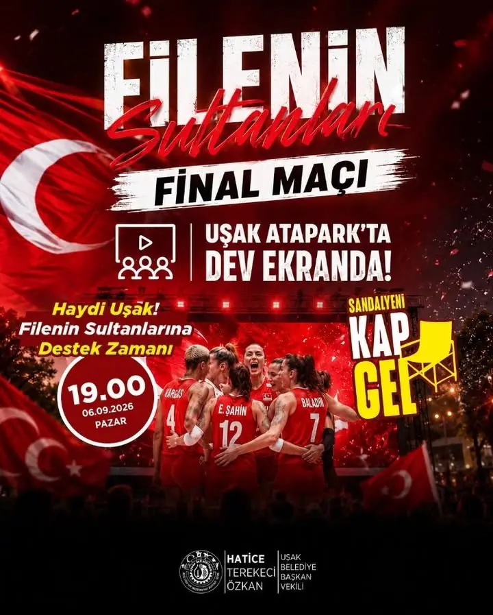 Uşak Belediyesi, Filenin Sultanları’na destek çağrısı yaptı