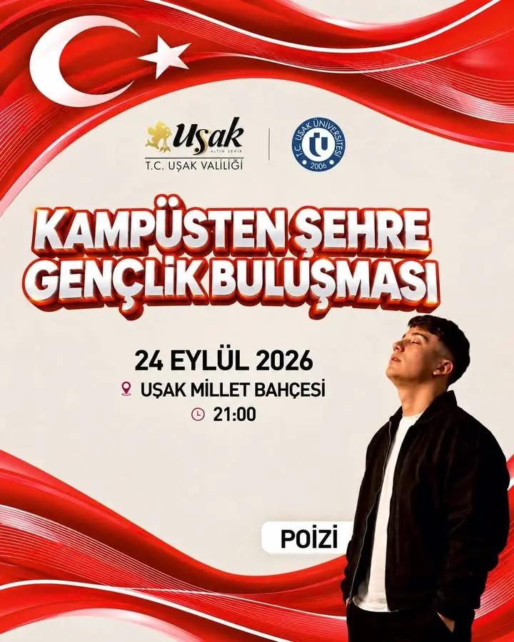 Uşak’ta Poizi Konseri Gençlik Buluşmasına Renk Katıyor