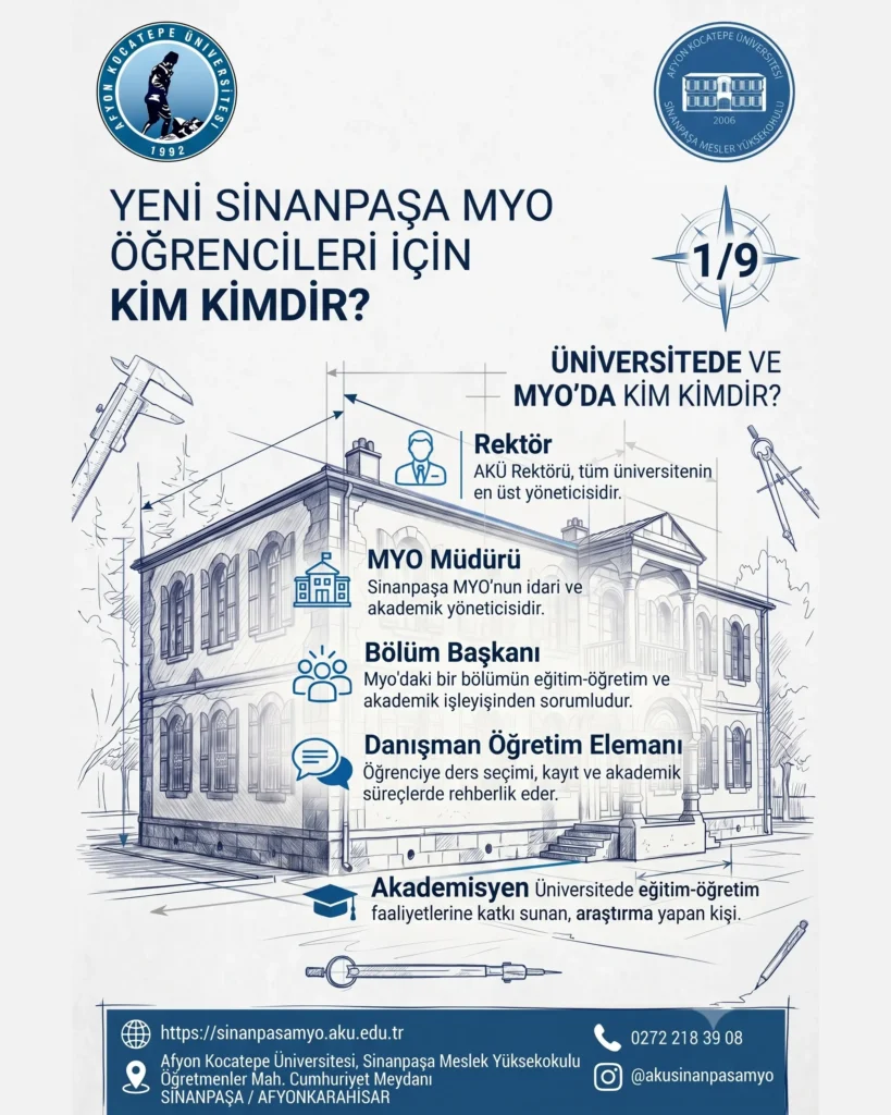 Yeni öğrenciler için hoş geldin mesajı