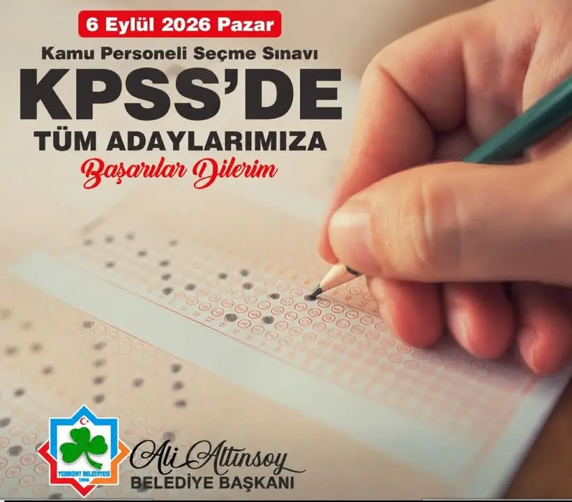 Yenikent Belediyesi’nden KPSS Adaylarına Başarı Dileği